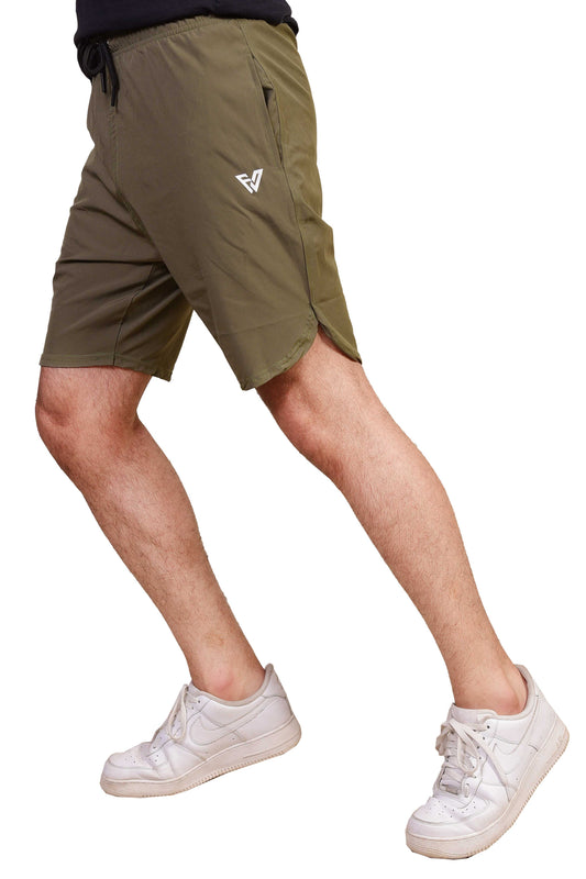 Fitness Welt Athletic Shorts Olive Green