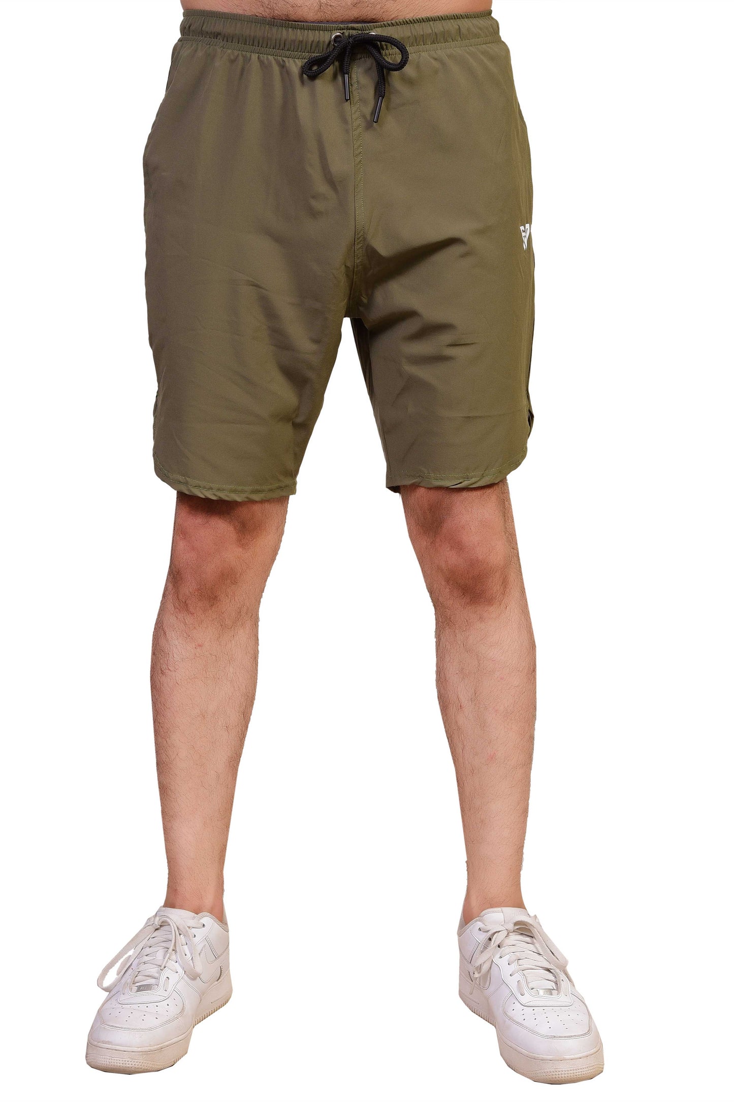 Fitness Welt Athletic Shorts Olive Green