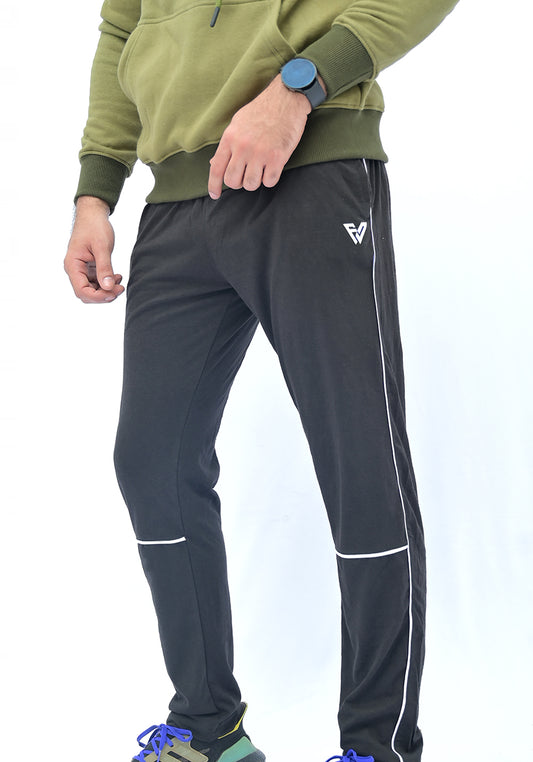 Black Pipping Trouser