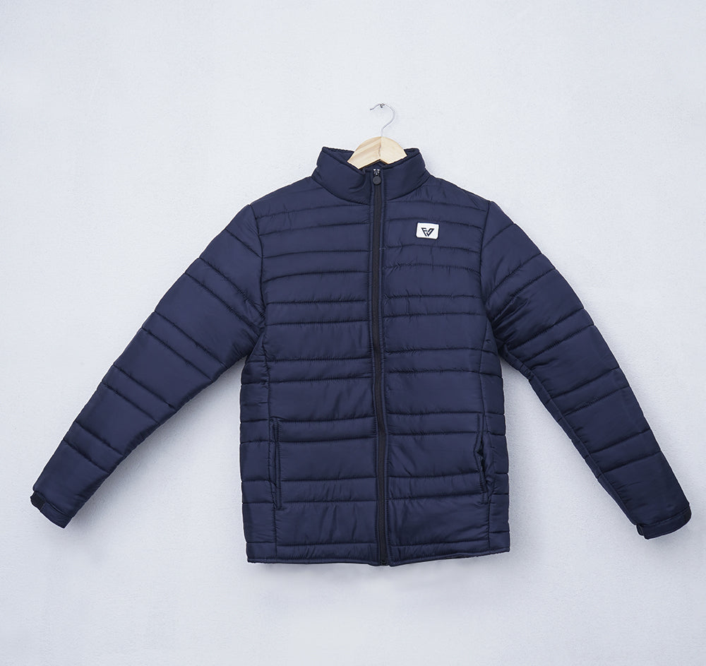 Fitness Welt- Blue Puffer Jacket